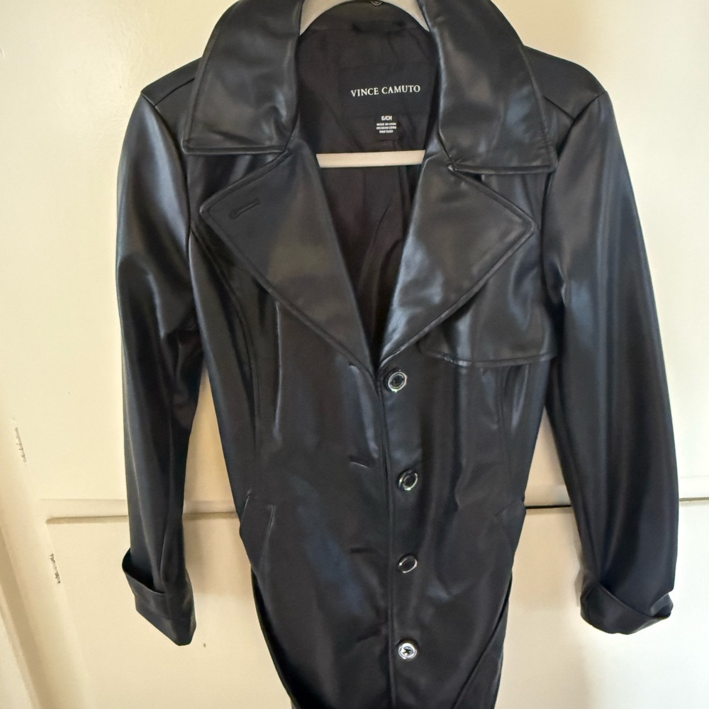 Vince Camuto Black Women's leather Jacket